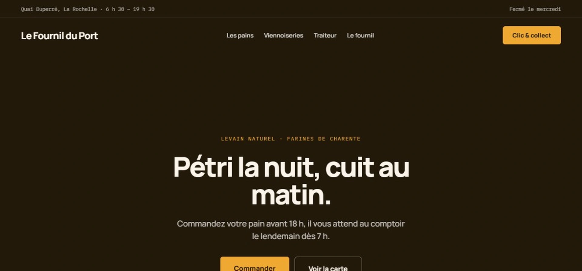 Exemple de réalisation pour magasin bio