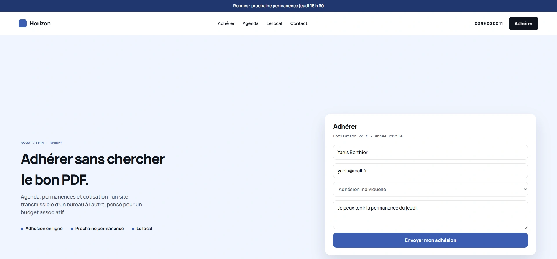 Exemple de site ong / association humanitaire sur mobile et ordinateur