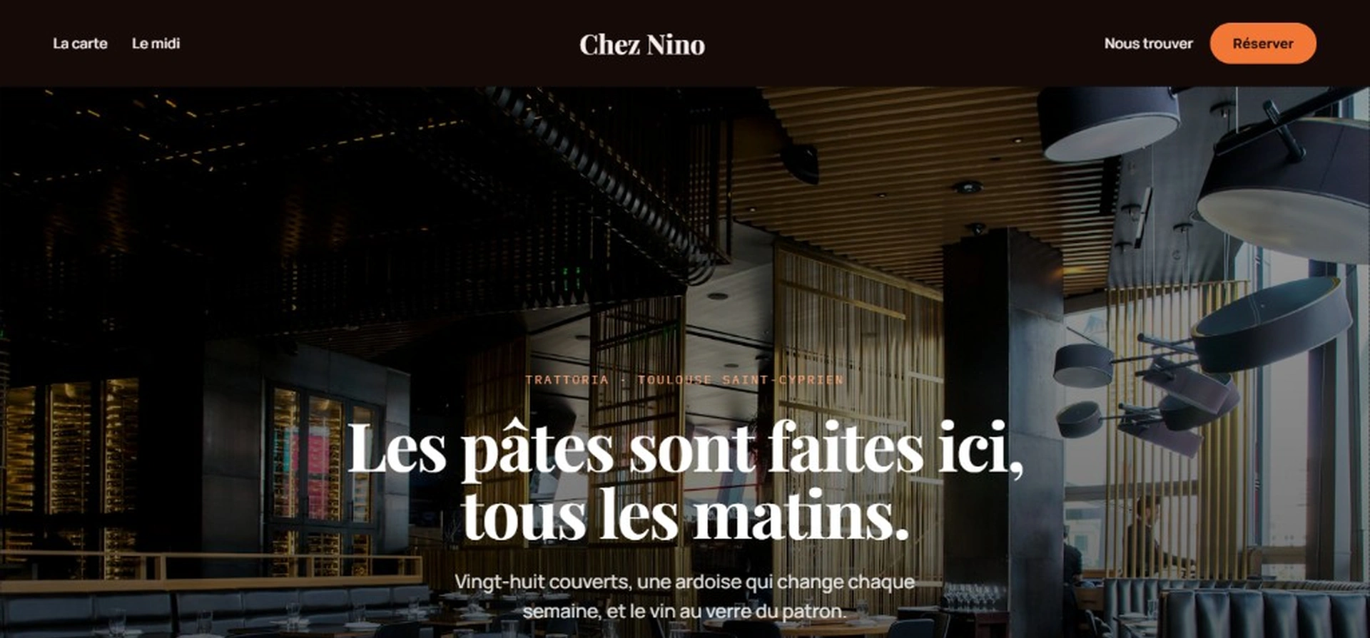 Exemple de site traiteur sur mobile et ordinateur