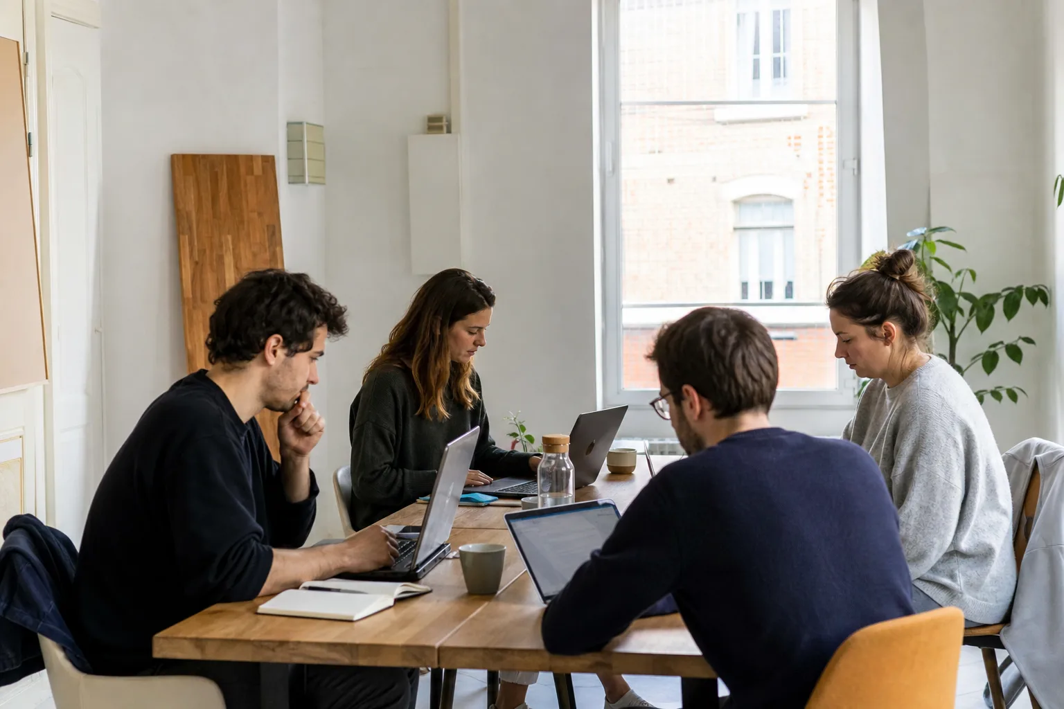 L’équipe Devantio au bureau, à Sainghin-en-Weppes